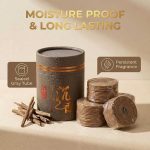 Hainan agarwood incense coils (50 pieces in a dark gray box) - Image 3